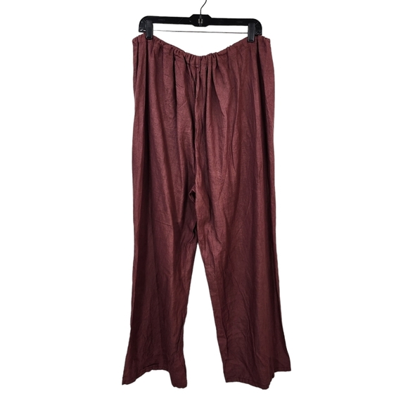 Cynthia Ashby Women's 100% Linen Relaxed Straight Ankle Pant - XL - Picture 5 of 8